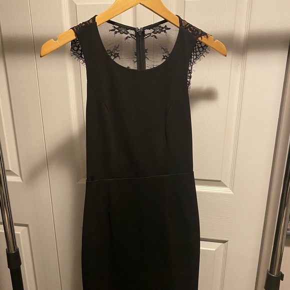 Lulus black mini dress with lace back - Picture 2 of 6